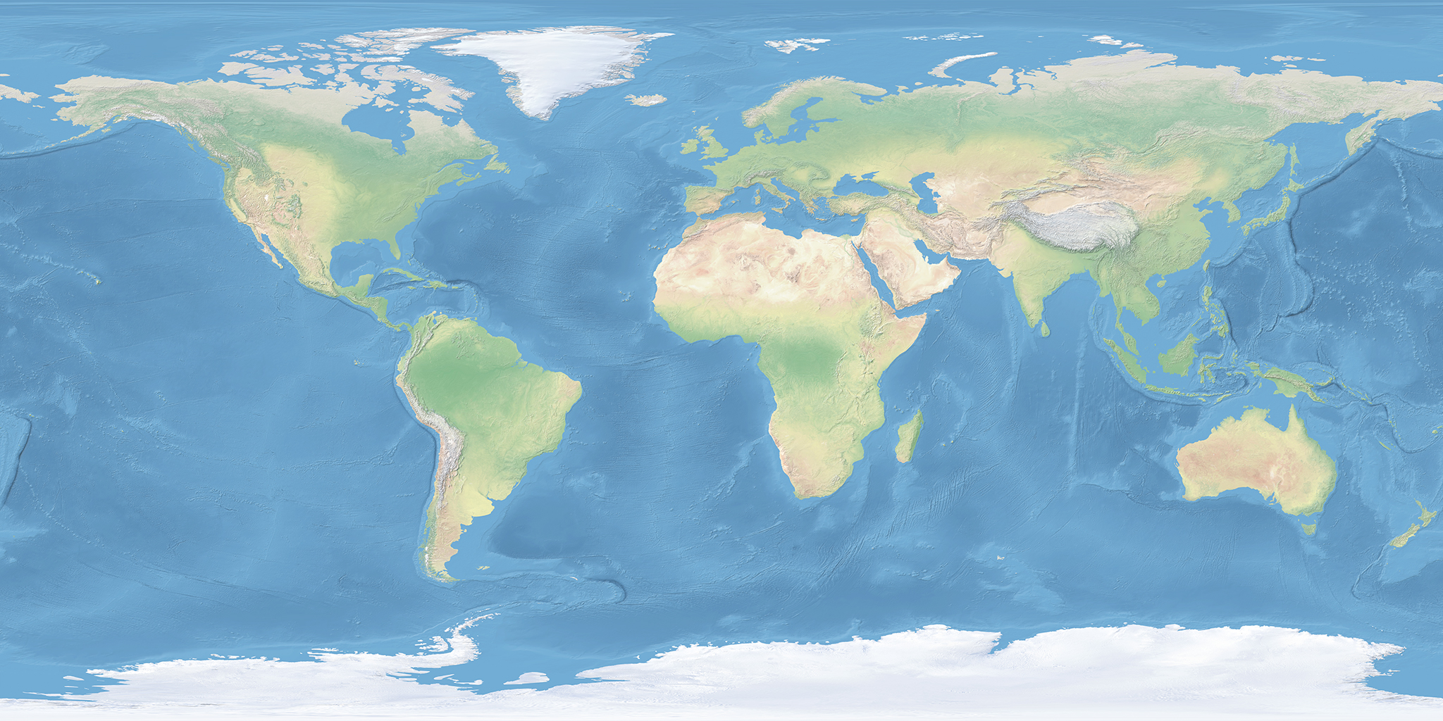 Offline world map
